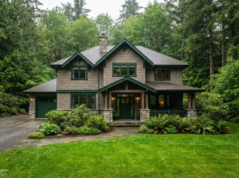 Lush manicured lawn in Sammamish